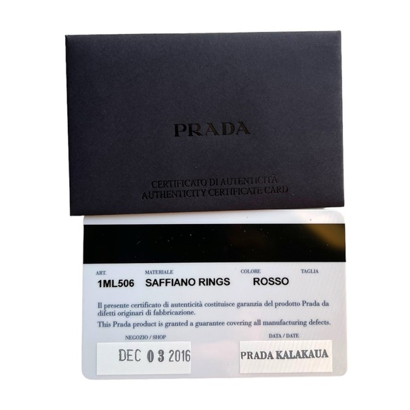 Prada Saffiano Rings Zip Around Wallet - Picture 10 of 10